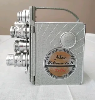 1959 Vintage Nizo Heliomatic Trifo film camera