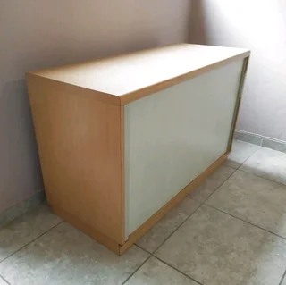 PRICED TO GO! : LARGE Roller Door Credenza