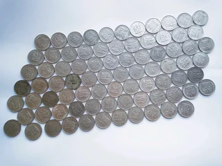 Old coins, South Africa 1cent, 2cent, 5cent, 10cent, 20cent