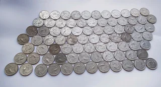 Old coins, South Africa 1cent, 2cent, 5cent, 10cent, 20cent