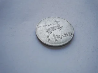 R1 South Africa 1985 coin, nickel