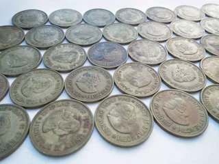 South Africa 1/2 cent &amp; 1 cent old coins