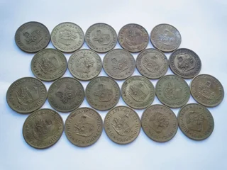 South Africa 1/2 cent &amp; 1 cent old coins