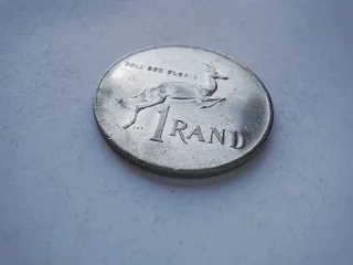 Old R1 South Africa 1981 nickel coin, (3 of 3) See profile for more items