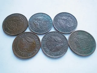 Collectables: 1/4 penny, 1/2 penny, 1 penny South Africa