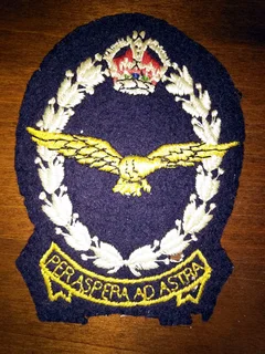 Rare SAAF post war blazer pocket badge