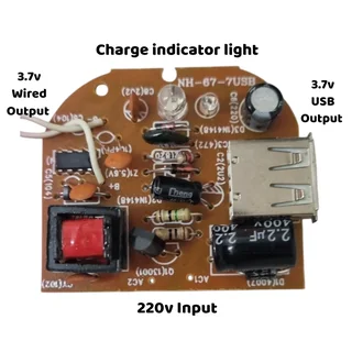 Charging board with USB and wired Output