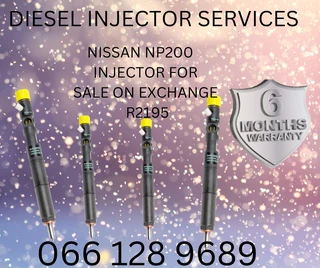 NISSAN NP200 DIESEL INJECTORS FOR SALE ON EXCHANGE OR TO RECON