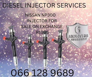 NISSAN NP300 DIESEL INJECTORS FOR SALE ON EXCHANGE OR TO RECON