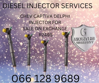 Chev Captiva Delphi Diesel Injectors For Sale On Exchange Or To Recon