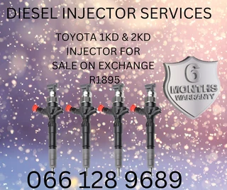 Toyota 1kd & 2kd Diesel Injectors For Sale On Exchange Or To Recon