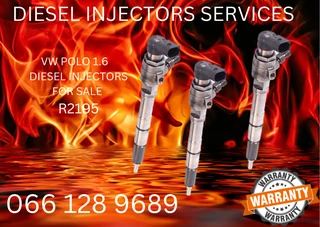 Vw Polo 1.6 Diesel Injectors For Sale With Warranty