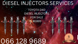 Toyota D4d Diesel Injectors For Sale On Exchange With Warranty