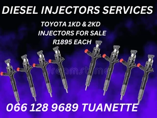 Toyota 1kd &amp; 2kd Diesel Injectors For Sale On Exchange Or To Recon