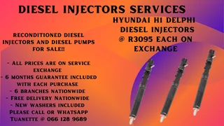Hyundai H1 Delphi Diesel Injectors For Sale On Exchange Or To Recon Your Own