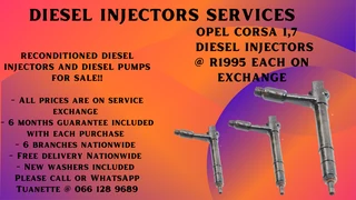 Opel Corsa 1,7 Diesel Injectors For Sale On Exchange Or To Recon Your Own