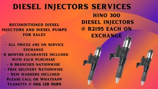 Hino 300 Diesel Injectors For Sale On Exchange Or To Recon Your Own