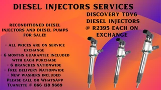 Landrover Discovery Tdv4, Tdv6, Tdv8 Diesel Injectors For Sale On Exchange Or To Recon Your Own