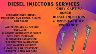 Chevrolet Captiva Bosch Diesel Injectors For Sale On Exchange Or To Recon Your Own