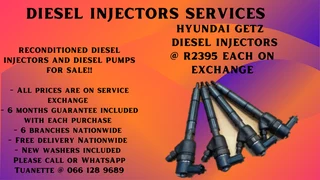 Hyundai Getz Diesel Injectors For Sale Or To Recon