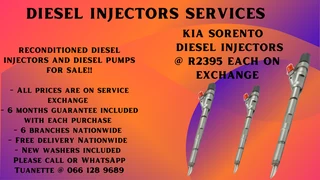 Kia Sorento Diesel Injectors For Sale Or To Recon