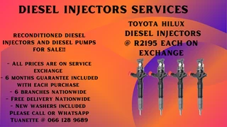 Toyota Hilux Diesel Injectors For Sale On Exchange Or To Recon Your Own