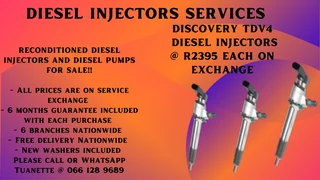 Landrover Discovery Tdv4, Tdv6, Tdv8 Diesel Injectors For Sale On Exchange Or To Recon Your Own