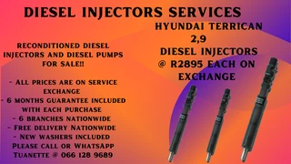 Hyundai Terrican 2.9 Diesel Injectors For Sale On Exchange Or To Recon Your Own