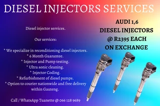 Audi 1.6 Diesel Injectors For Sale Or To Recon