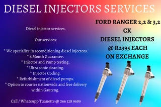 Ford Ranger 2.2 & 3.2 Ck Diesel Injectors For Sale Or To Recon