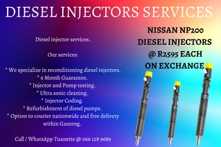 Nissan Np200 Diesel Injectors For Sale Or To Recon
