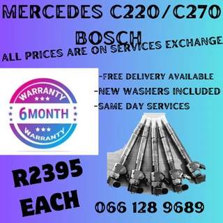 Mercedes C220 & C270 Bosch Diesel Injectors For Sale On Exchange Or To Recon Your Own