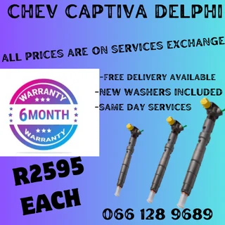 Chevrolet Captiva Delphi Diesel Injectors For Sale On Exchange Or To Recon Your Own