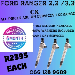 Ford Ranger 2.2 & 3.2 Ck Diesel Injectors For Sale On Exchange Or To Recon Your Own