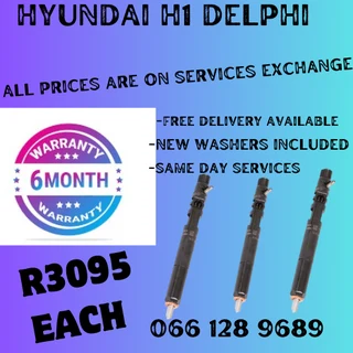 Hyundai H1 Delphi Diesel Injectors For Sale On Exchange Or To Recon Your Own