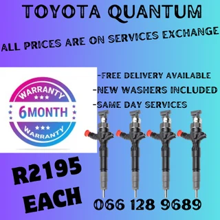 Toyota Quantum Diesel Injectors For Sale On Exchange Or To Recon Your Own