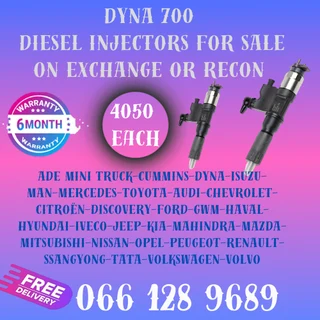 Dyna 700 Diesel Injectors For Sale On Exchange With Free Copper Washers And 6 Months Warranty