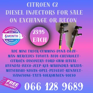 Citroen C2 Diesel Injectors For Sale On Exchange With Free Copper Washers And 6 Months Warranty
