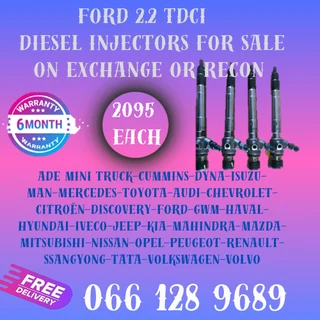 Ford 2.2 Tdci Diesel Injectors For Sale On Exchange With Free Copper Washers