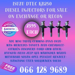 Isuzu Dtec Kb250 Diesel Injectors For Sale On Exchange With Free Copper Washer