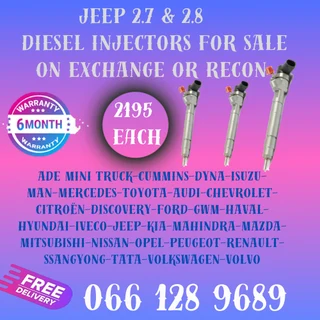 Jeep 2.7 & 2.8l Diesel Injectors For Sale On Exchange With Free Copper Washers
