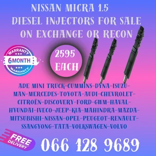 Nissan Micra 1.5 Diesel Injectors For Sale On Exchange With Free Copper Washers
