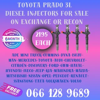 Toyota Prado 3l Diesel Injectors For Sale On Exchange With Free Copper Washers