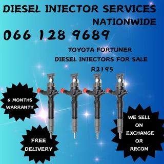 Toyota Fortuner  Diesel Injectors For Sale On Exchange Or To Recon Your Own