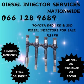 Toyota D4d 1kd & 2kd Diesel Injectors For Sale Or To Recon Your Own