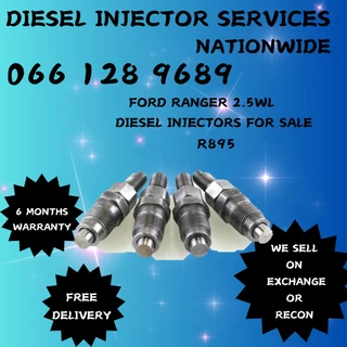 Ford  Ranger 2.5 Wl Diesel Injectors For Sale On Exchange Or To Recon