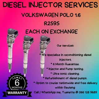 Volkswagen Polo 1.6 Diesel Injectors For Sale On Exchange Or Recon