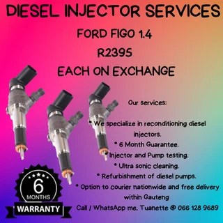 Ford Figo 1.4 Diesel Injectors For Sale On Exchange Or To Recon
