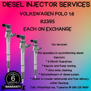Volkswagen Polo 1.6 Diesel Injectors For Sale On Exchange Or Recon
