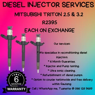 Mitsubishi Triton 25. & 3.2 Diesel Injectors For Sale On Exchange Or To Recon